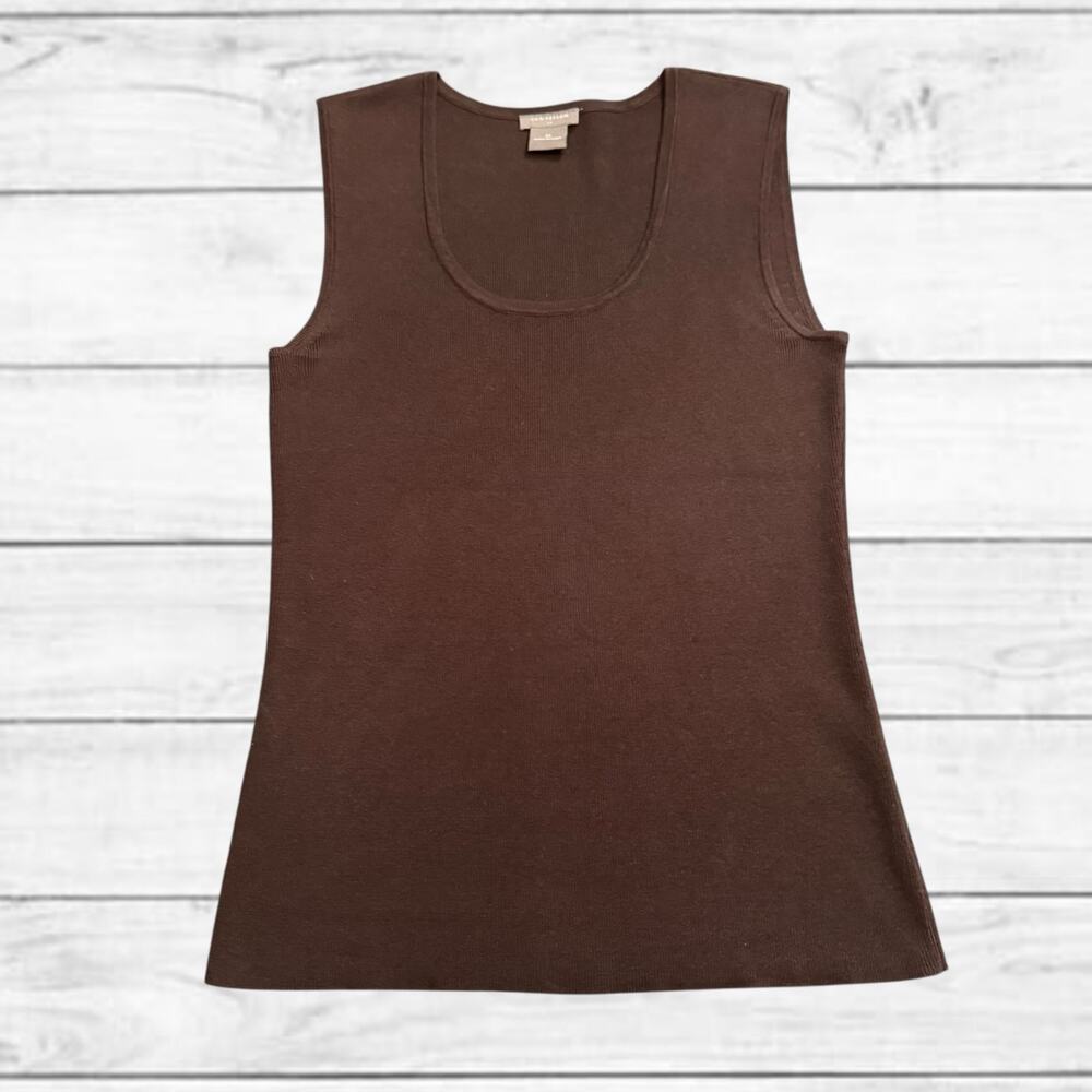 24. Ann Taylor Brown Silk Tank Top Size XS